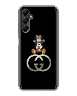 Чехол для Samsung Galaxy A05s с картинкой «Минни Маус на лого»