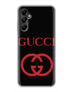 Чехол для Samsung Galaxy A05s с картинкой «Gucci — красный логотип»