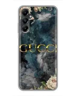 Чехол для Samsung Galaxy A05s с картинкой «Абстрактные цветы Gucci»