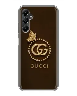 Чехол для Samsung Galaxy A05s с картинкой «Gucci — золотая бабочка»