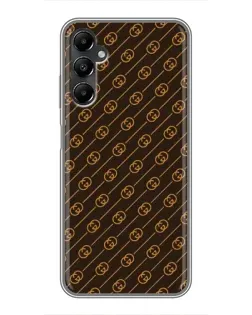 Чехол для Samsung Galaxy A05s с картинкой «Gucci — золотые диагонали»