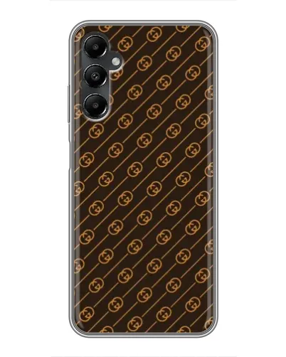 Чехол для Samsung Galaxy A05s с картинкой «Gucci — золотые диагонали»