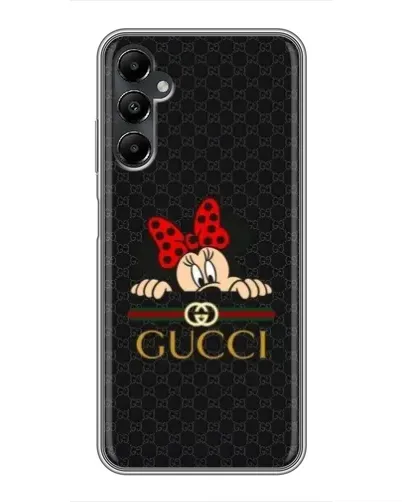 Чехол для Samsung Galaxy A05s с картинкой «Минни Маус Gucci — черный»