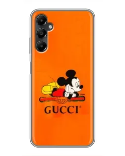 Чехол для Samsung Galaxy A05s с картинкой «Микки Маус Gucci — оранж»