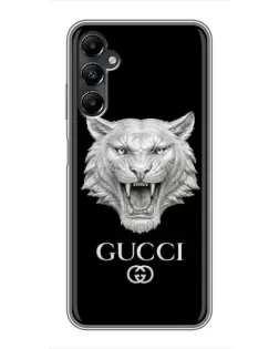 Чехол для Samsung Galaxy A05s с картинкой «Gucci — серебряный лев»