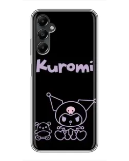 Чехол для Samsung Galaxy A05s с картинкой «Kuromi — черный минимализм»