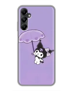 Чехол для Samsung Galaxy A05s с картинкой «Kuromi с зонтиком»