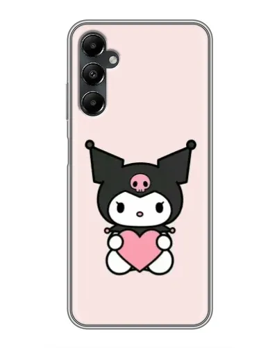 Чехол для Samsung Galaxy A05s с картинкой «Kuromi и сердце»