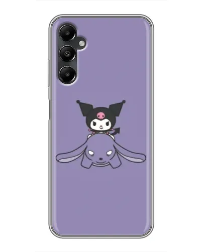 Чехол для Samsung Galaxy A05s с картинкой «Kuromi на лиловом фоне»