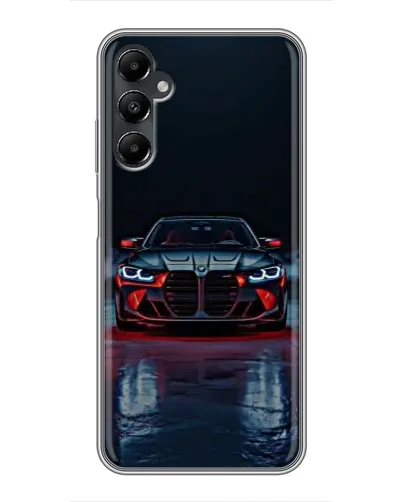 Чехол для Samsung Galaxy A05s с картинкой «BMW на мокрой дороге»