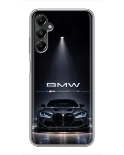 Чохол для Samsung Galaxy A05s з картинкою «BMW крізь нічне місто» Чохол для Samsung Galaxy A05s з картинкою «BMW крізь нічне місто»