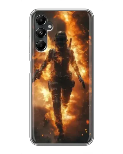 Чехол для Samsung Galaxy A05s с картинкой «BMW — скорость в дожде»