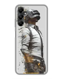 Чехол для Samsung Galaxy A05s с картинкой «PUBG — боец в пыли»
