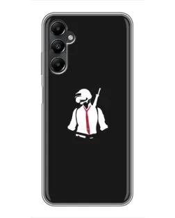 Чехол для Samsung Galaxy A05s с картинкой «PUBG — силуэт воина»