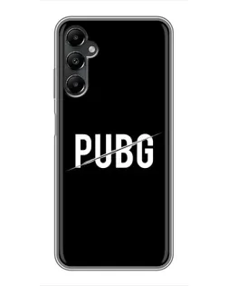 Чехол для Samsung Galaxy A05s с картинкой «PUBG — белый логотип»