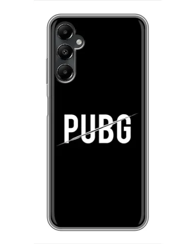 Чехол для Samsung Galaxy A05s с картинкой «PUBG — белый логотип»