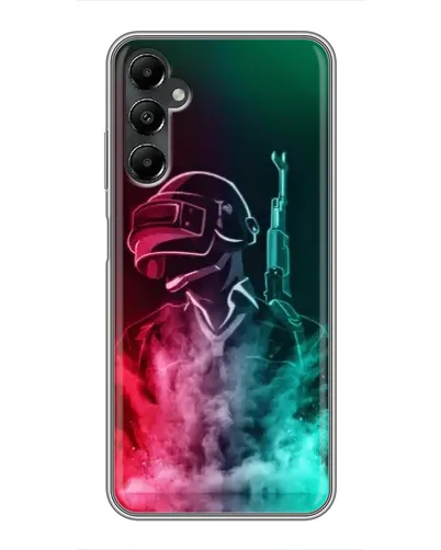 Чехол для Samsung Galaxy A05s с картинкой «PUBG — огненный воин»