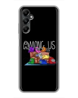 Чехол для Samsung Galaxy A05s с картинкой «Логотип Among Us»