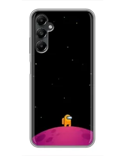 Чехол для Samsung Galaxy A05s с картинкой «Одинокий герой на планете»