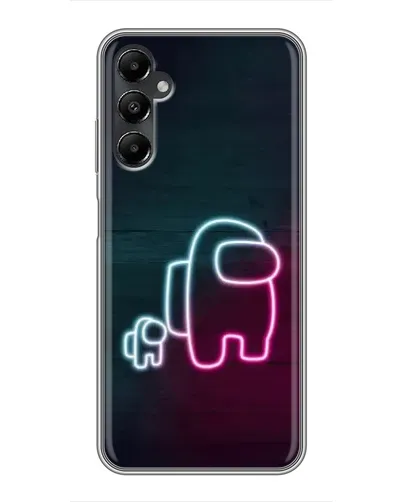 Чехол для Samsung Galaxy A05s с картинкой «Among Us неон-арт»