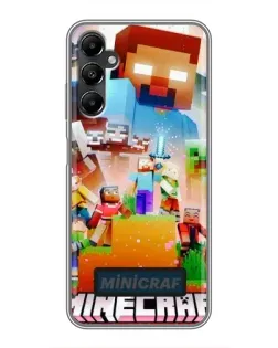 Чехол для Samsung Galaxy A05s с картинкой «Minecraft герои игры» Чехол для Samsung Galaxy A05s с картинкой «Minecraft герои игры»