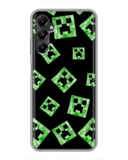 Чехол для Samsung Galaxy A05s с картинкой «Паттерн с криперами» Чехол для Samsung Galaxy A05s с картинкой «Паттерн с криперами»