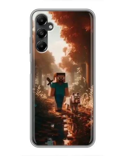 Чехол для Samsung Galaxy A05s с картинкой «Стив в лесу» Чехол для Samsung Galaxy A05s с картинкой «Стив в лесу»