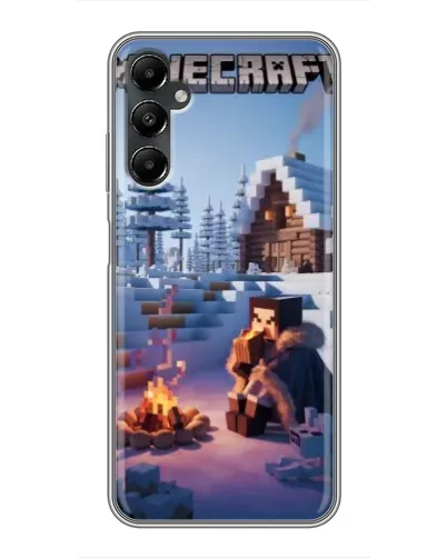 Чехол для Samsung Galaxy A05s с картинкой «Зимний Minecraft» Чехол для Samsung Galaxy A05s с картинкой «Зимний Minecraft»