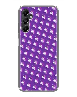 Чехол для Samsung Galaxy A05s с картинкой «Единороги на фиолетовом»