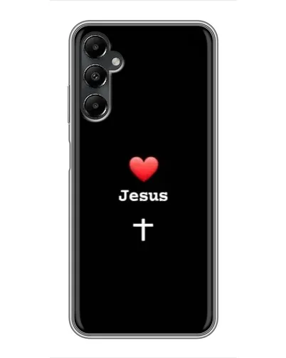 Чехол для Samsung Galaxy A05s с картинкой «Сердце - Jesus»