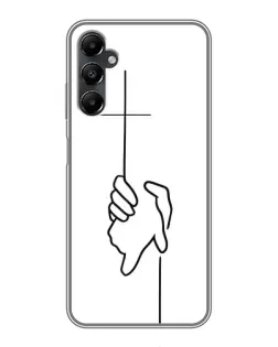 Чехол для Samsung Galaxy A05s с картинкой «Рука держит» Чехол для Samsung Galaxy A05s с картинкой «Рука держит»