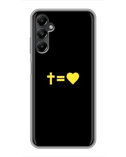 Чехол для Samsung Galaxy A05s с картинкой «Сердце и Крест»
