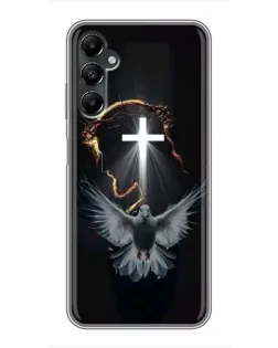 Чехол для Samsung Galaxy A05s с картинкой «Голубь и Свет»