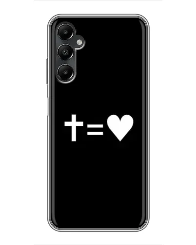 Чехол для Samsung Galaxy A05s с картинкой «Крест и Сердце»