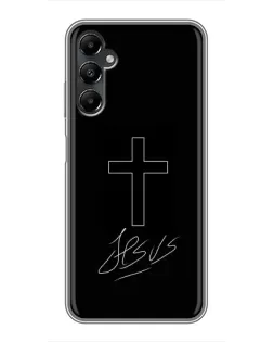 Чехол для Samsung Galaxy A05s с картинкой «Графический крест Jesus»