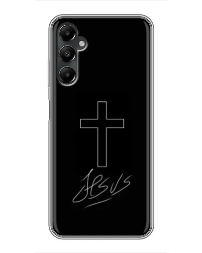 Чехол для Samsung Galaxy A05s с картинкой «Графический крест Jesus» Чехол для Samsung Galaxy A05s с картинкой «Графический крест Jesus»