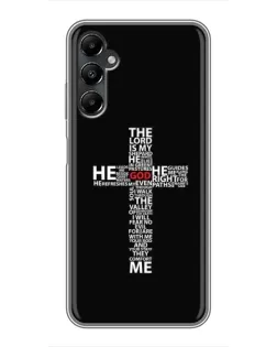 Чехол для Samsung Galaxy A05s с картинкой «Текстовый крест»