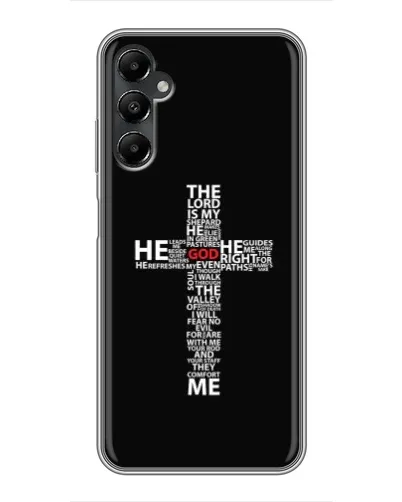 Чехол для Samsung Galaxy A05s с картинкой «Текстовый крест» Чехол для Samsung Galaxy A05s с картинкой «Текстовый крест»