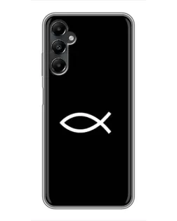 Чехол для Samsung Galaxy A05s с картинкой «Символ рыбы Jesus»