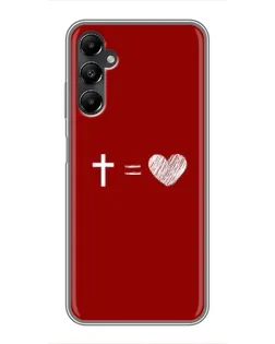 Чехол для Samsung Galaxy A05s с картинкой «Уравнение любви»