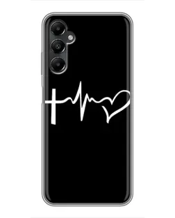 Чехол для Samsung Galaxy A05s с картинкой «Пульс веры»