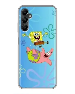 Чехол для Samsung Galaxy A05s с картинкой «Спанч Боб и Патрик»