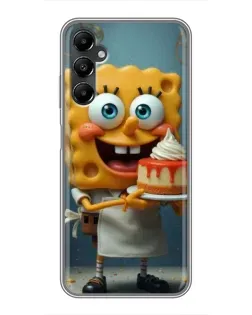 Чехол для Samsung Galaxy A05s с картинкой «Повар Спанч Боб»