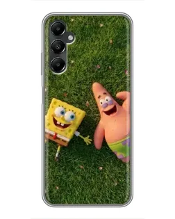 Чехол для Samsung Galaxy A05s с картинкой «Друзья на лужайке»