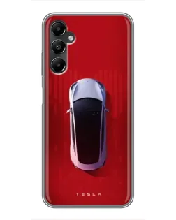 Чехол для Samsung Galaxy A05s с картинкой «Tesla Top View»