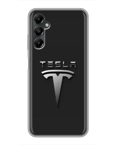 Чехол для Samsung Galaxy A05s с картинкой «Стальной логотип Tesla» Чехол для Samsung Galaxy A05s с картинкой «Стальной логотип Tesla»