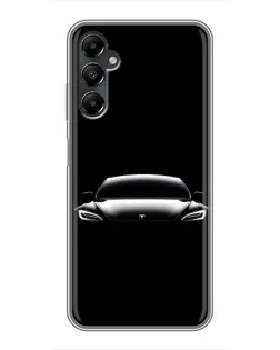 Чехол для Samsung Galaxy A05s с картинкой «Фары Tesla Night»