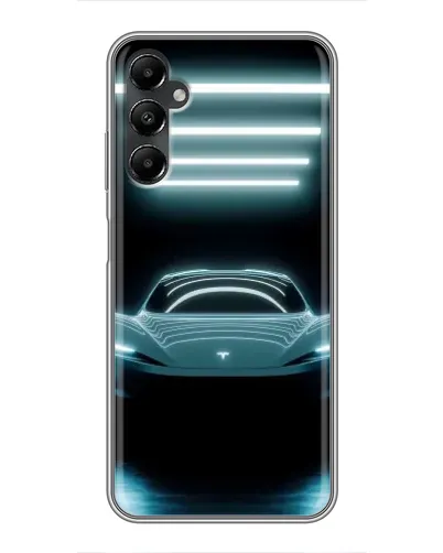 Чехол для Samsung Galaxy A05s с картинкой «Tesla в неоне» Чехол для Samsung Galaxy A05s с картинкой «Tesla в неоне»