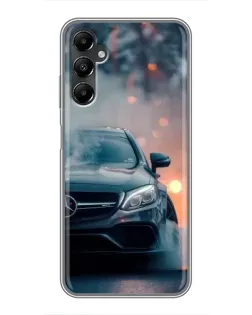 Чехол для Samsung Galaxy A05s с картинкой «Mercedes — ночной город»