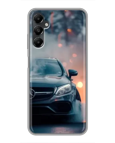 Чехол для Samsung Galaxy A05s с картинкой «Mercedes — ночной город»
